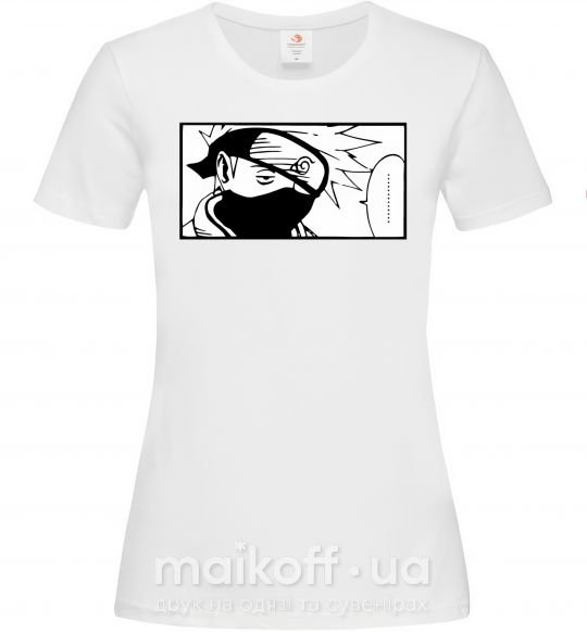 Женская футболка Кakashi точки Белый фото