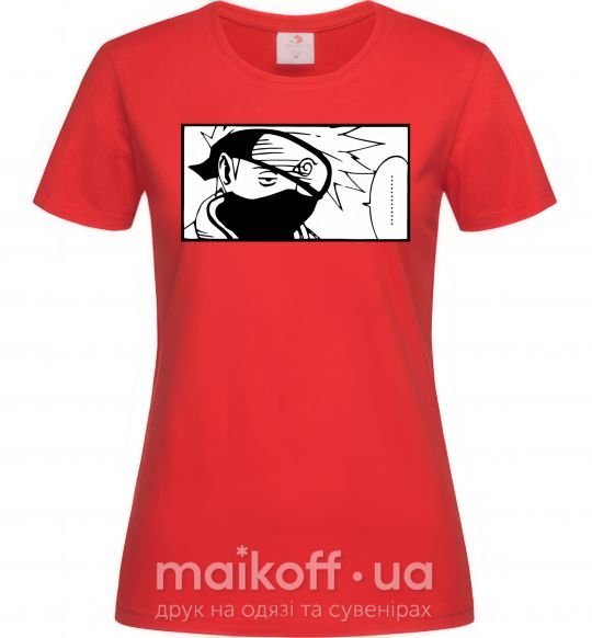 Женская футболка Кakashi точки Красный фото