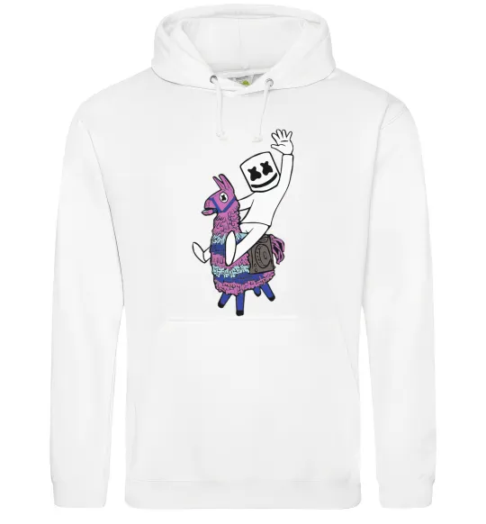 Жіноча толстовка (худі) Marshmello fortnite Білий фото