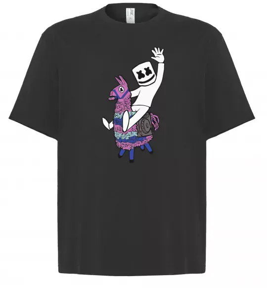 Футболка Оверсайз Marshmello fortnite Чорний фото