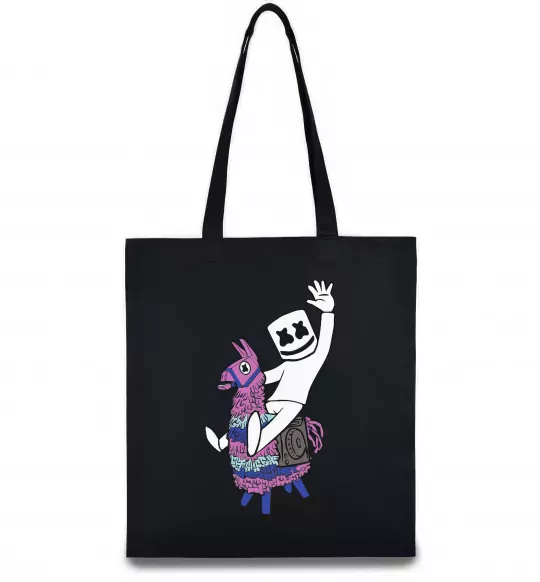 Еко-сумка Marshmello fortnite Чорний фото