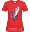 Женская футболка Marshmello fortnite Красный фото