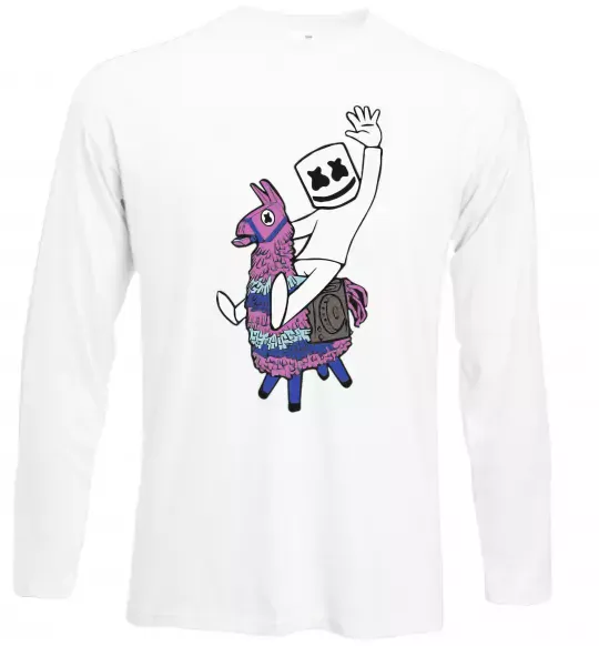 Лонгслив Marshmello fortnite Белый фото