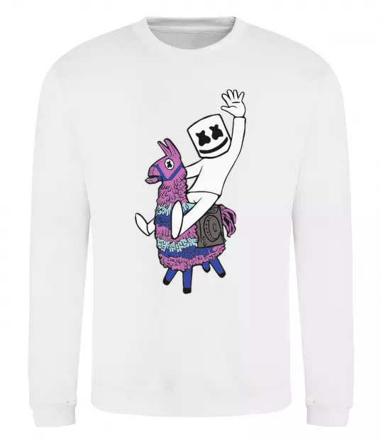 Свитшот Marshmello fortnite Белый фото