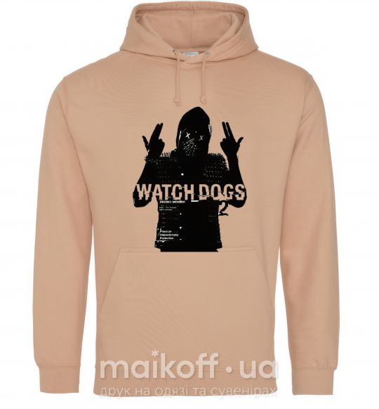Чоловіча толстовка (худі) Watch Dogs Wrench Пісочний фото
