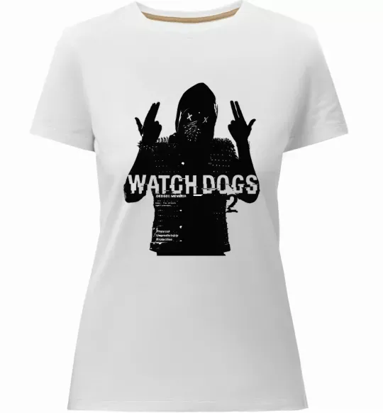 Женская премиум футболка Watch Dogs Wrench Белый фото