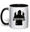 Чашка з кольоровою ручкою Watch Dogs Wrench Чорний фото
