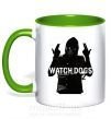 Чашка з кольоровою ручкою Watch Dogs Wrench Зелений фото