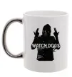 Чашка з кольоровою ручкою Watch Dogs Wrench Срібло фото