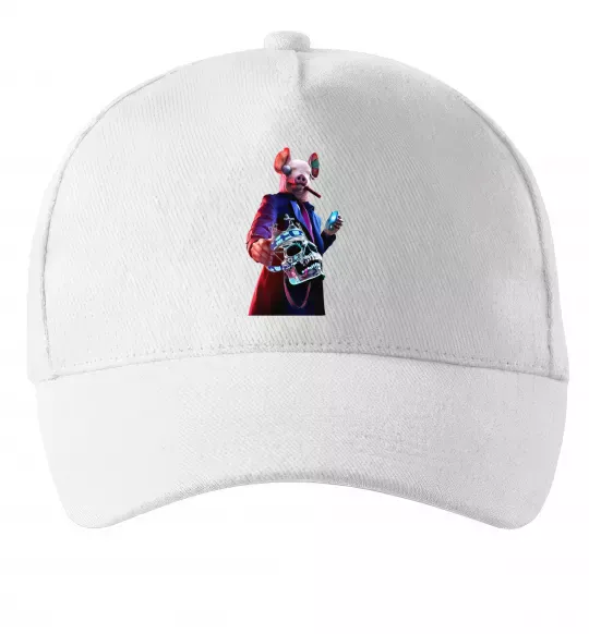 Кепка Watch dogs свин Білий фото