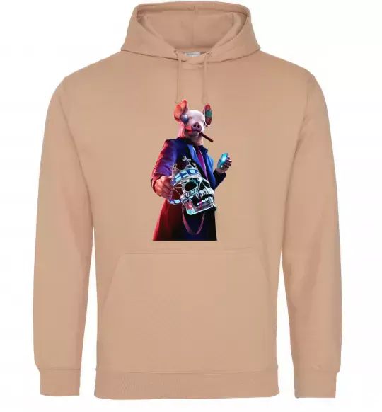 Жіноча толстовка (худі) Watch dogs свин Пісочний фото