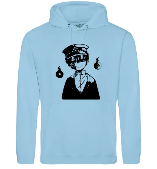 Женская толстовка (худи) Hanako Toilet-Bound Голубой фото