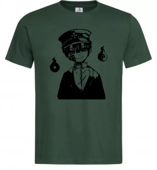 Мужская футболка Hanako Toilet-Bound Темно-зеленый фото
