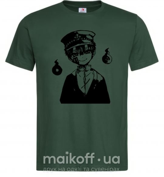 Мужская футболка Hanako Toilet-Bound Темно-зеленый фото