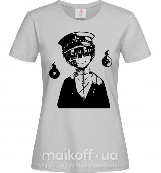 Женская футболка Hanako Toilet-Bound Серый фото