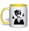 Чашка з кольоровою ручкою Hanako Toilet-Bound Сонячно жовтий фото