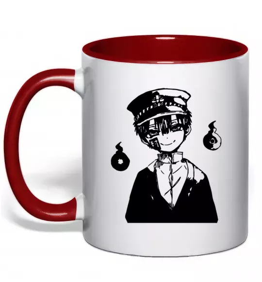 Чашка з кольоровою ручкою Hanako Toilet-Bound Червоний фото