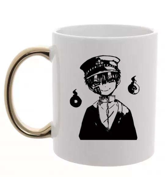 Чашка з кольоровою ручкою Hanako Toilet-Bound Золото фото