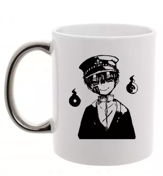 Чашка з кольоровою ручкою Hanako Toilet-Bound Срібло фото