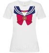Жіноча футболка Sailor moon бант Білий фото