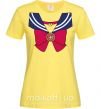 Женская футболка Sailor moon бант Лимонный фото