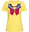 Женская футболка Sailor moon бант Лимонный Женская футболка Sailor moon бант Лимонный фото