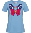 Женская футболка Sailor moon бант Голубой Женская футболка Sailor moon бант Голубой фото
