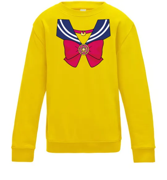 Дитячий світшот Sailor moon бант Сонячно жовтий фото