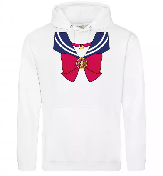 Жіноча толстовка (худі) Sailor moon бант Білий фото
