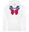 Жіноча толстовка (худі) Sailor moon бант Білий фото