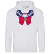 Жіноча толстовка (худі) Sailor moon бант Сірий меланж фото