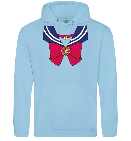 Жіноча толстовка (худі) Sailor moon бант Блакитний фото