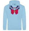 Жіноча толстовка (худі) Sailor moon бант Блакитний фото