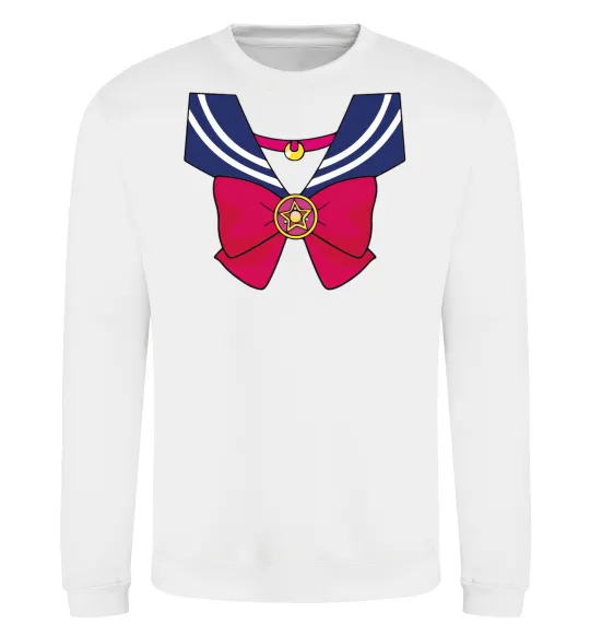 Світшот Sailor moon бант Білий фото