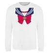 Світшот Sailor moon бант Білий фото
