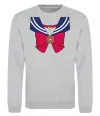 Світшот Sailor moon бант Сірий меланж фото