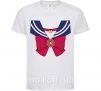 Детская футболка Sailor moon бант Белый фото