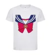 Детская футболка Sailor moon бант Белый фото