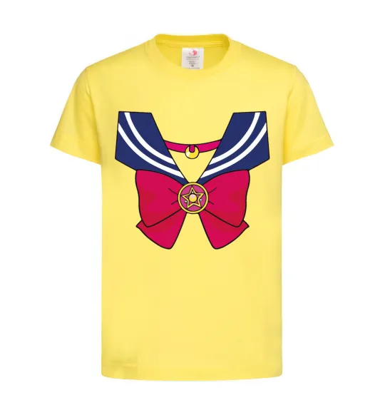 Детская футболка Sailor moon бант Лимонный фото