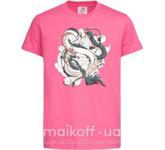 Дитяча футболка Драконы ghibli Яскраво-рожевий фото