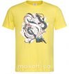 Мужская футболка Драконы ghibli Лимонный фото