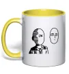 Чашка з кольоровою ручкою One Punch Man Лимонний фото