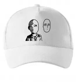 Кепка One Punch Man yellow Белый фото