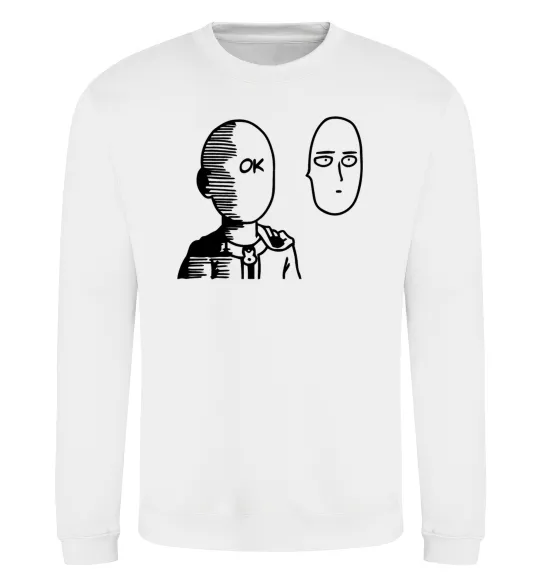 Світшот One Punch Man Білий фото