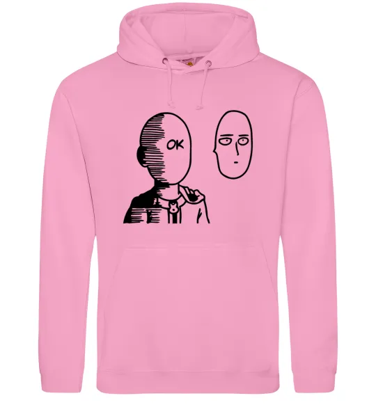 Чоловіча толстовка (худі) One Punch Man Рожевий фото