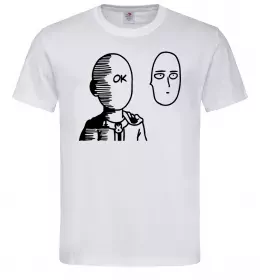 Мужская футболка One Punch Man Белый фото