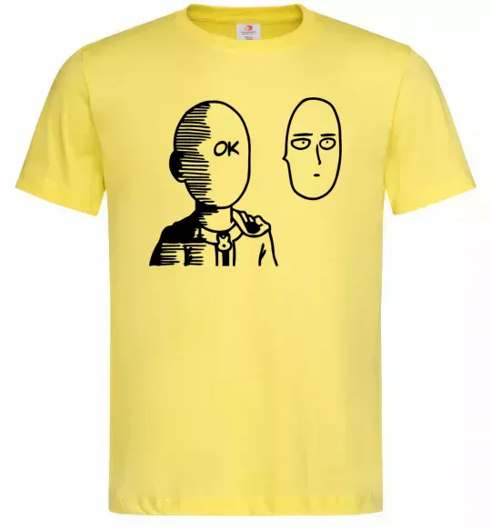 Чоловіча футболка One Punch Man Лимонний фото
