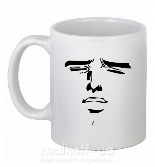 Чашка керамічна Anime face Білий фото