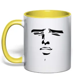 Чашка с цветной ручкой Darling in the Franxx poster Красный фото