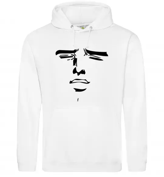 Мужская толстовка (худи) Anime face Белый фото